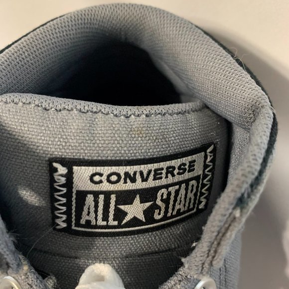 Boys Sz 1 Chuck Taylor Converse All Star Axel Street Urchin Canvas Mid Shoes New - Picture 6 of 15